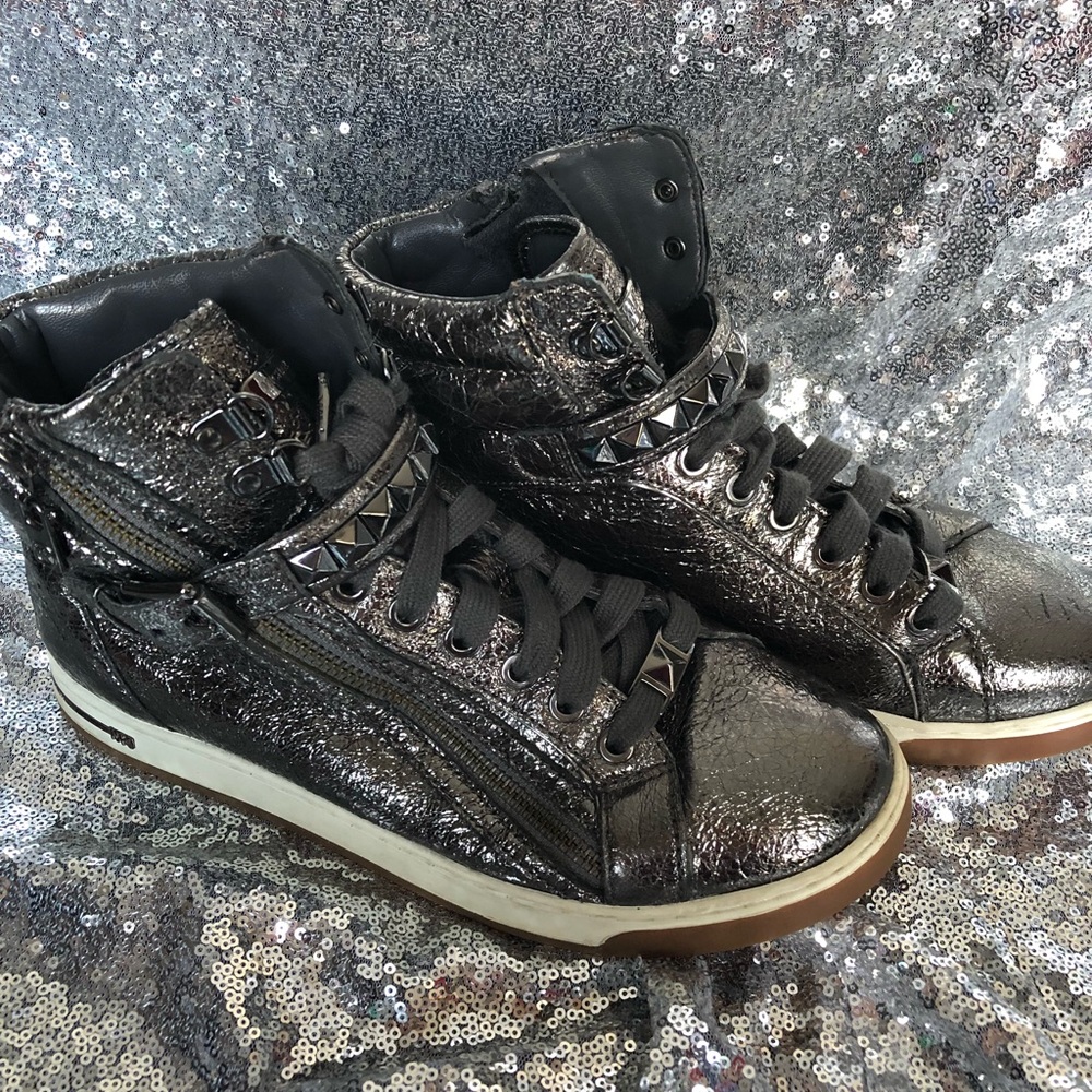 MICHAEL KORS METALLIC HIGHTOP